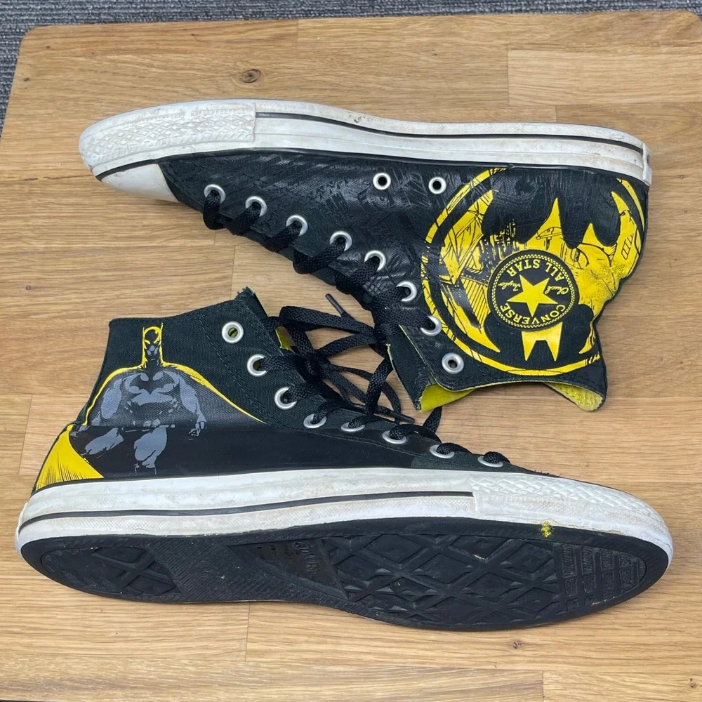 Converse Chuck Taylor All Star Mens 10 Black Batman DC Comics 75th Anniversary - Picture 10 of 12